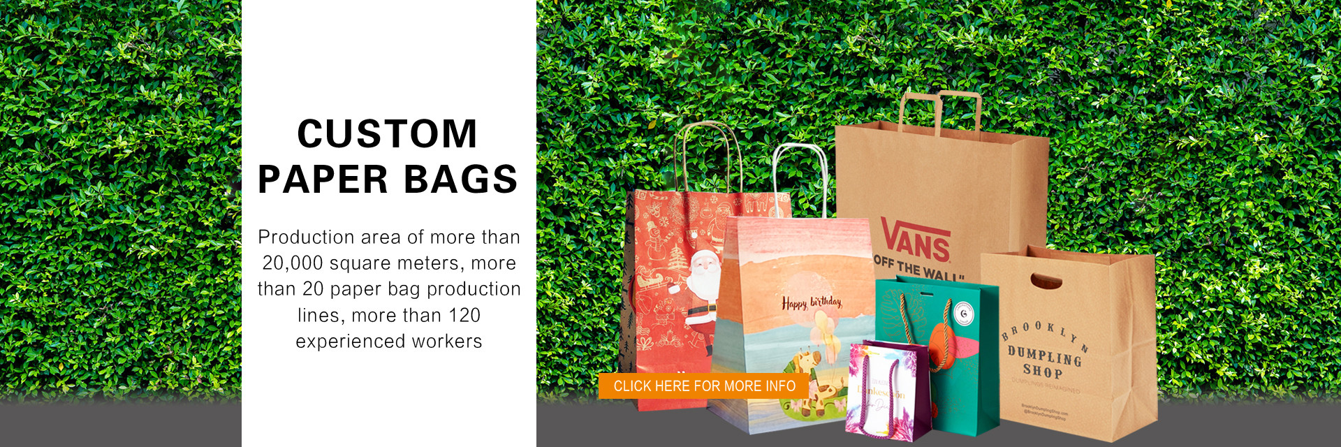 quality Custom Kraft Paper Bags factory