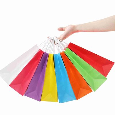 quality OEM Clothing Packaging Brown Grocery Bags Recyclable Christmas Gift Bags factory